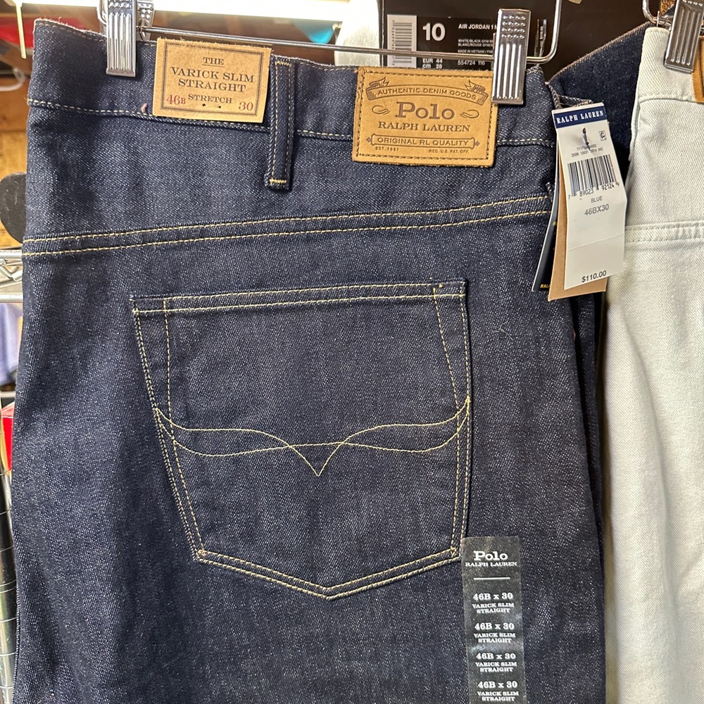 Polo by Ralph Lauren Men's Indigo Slim Straight Jeans